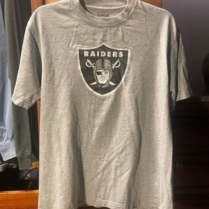 Reebok Gray Raiders Shield Graphic T-Shirt